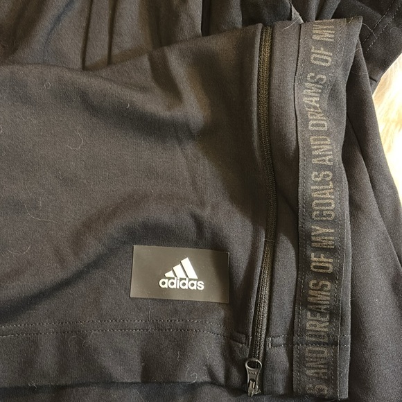 Adidas Black V-Neck Dress, Black, Size L - Picture 5 of 5